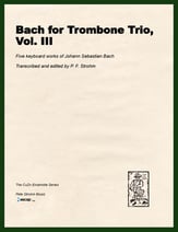 Bach for Trombone Trio, Vol. III P.O.D. cover